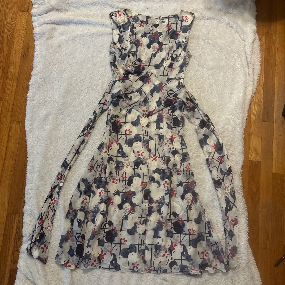 CHANEL Multicolor Floral Dress